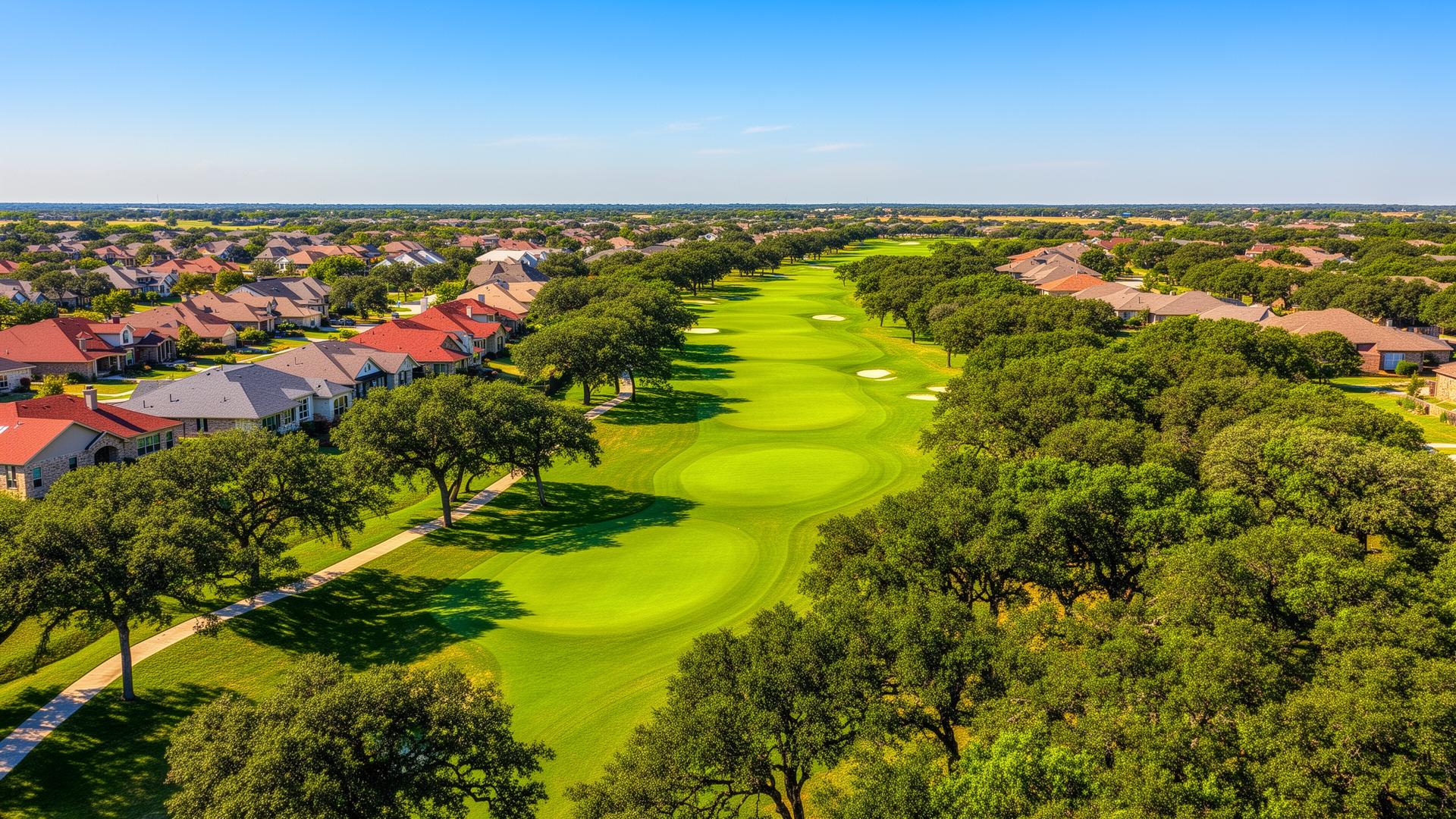 Forest Creek aerial view, Round Rock TX